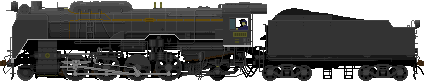 D52形蒸気機関車装備改善後