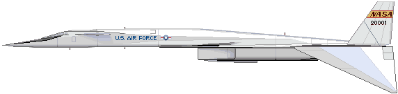 XB-70　1号機「NASA仕様」